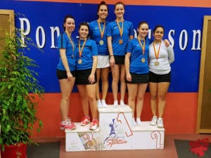 Grand Est 2019 - Double dames juniors_Apolline Houver or et Valentine Bellott bronze