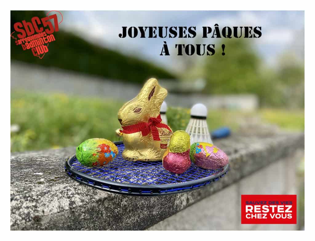 Joyeuses Pâques SBC57 Sarreguemines Badminton